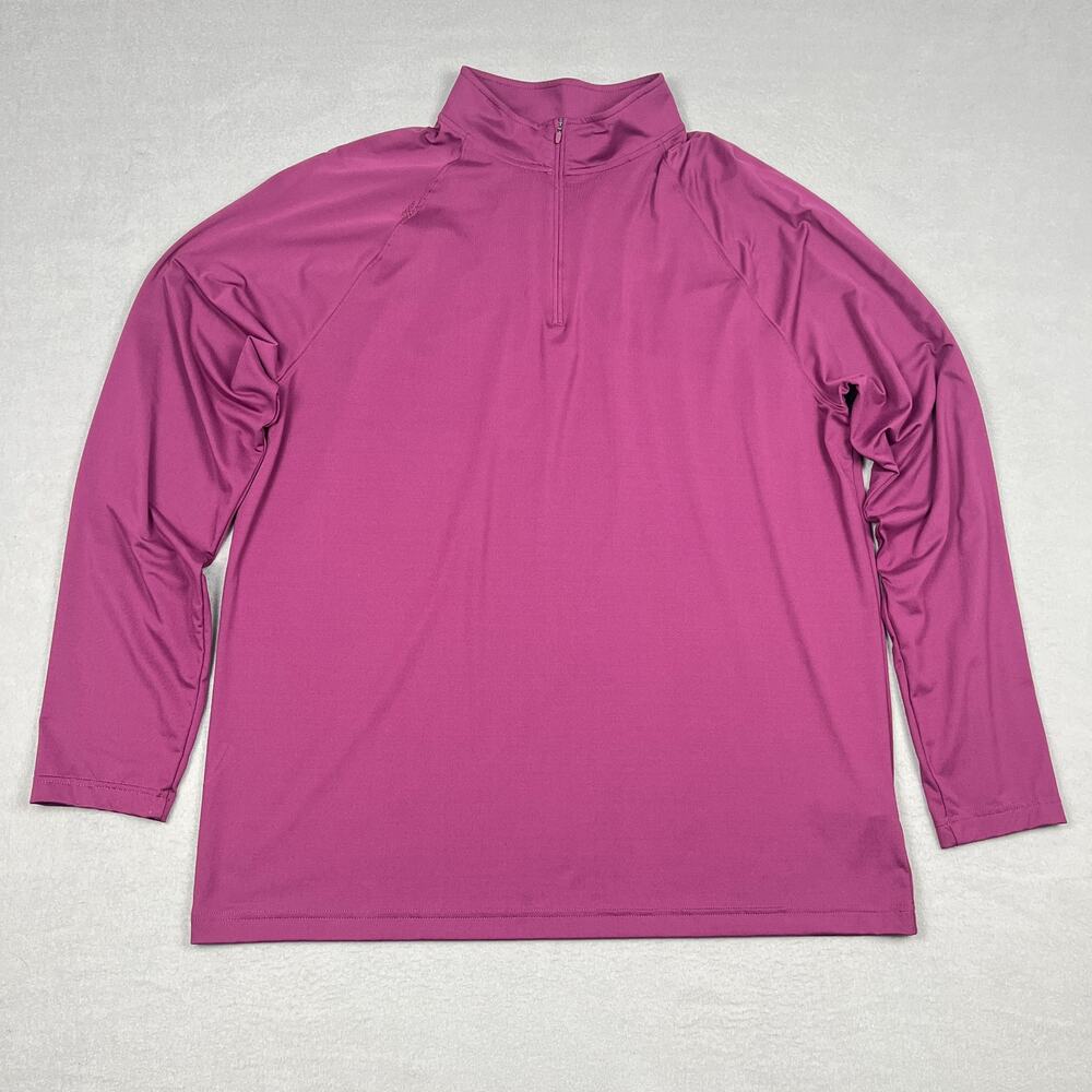 Rhone Lightweight Performance 1/4 Zip Pullover Shirt Plum Purple Men's XXL
